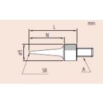 Dotek měřící jehlový m2,5 x 4,5/25mm, pro úchylkoměry (mitu-21aaa255)