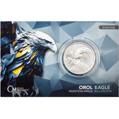 Česká mincovna Stříbrná mince Orel 2025 stand číslovaný 1 oz – Zboží Dáma