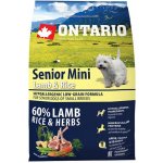 Ontario Senior Mini Lamb & Rice 2,25 kg – Hledejceny.cz