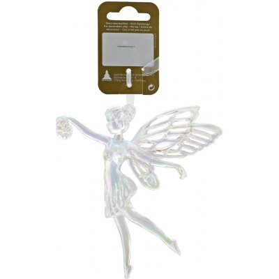 GEROMA Vánoční ozdoba víla plast perlově bílá 11,5 x 12,5 cm – Hledejceny.cz