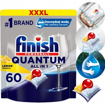 Finish Quantum All in 1 kapsle do myčky nádobí 60 ks – Zboží Mobilmania