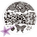 Starnails Razítkovací destička JQ14 Rostlinné ornamenty krajka – Zboží Dáma