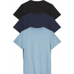 esmara Chlapecké triko, 3 kusy černá / navy modrá / světle modrá – Sleviste.cz