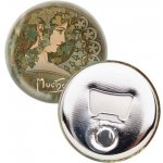 Kovový otvírák Alfons Mucha - Ivy, ø 5,8 cm – Hledejceny.cz