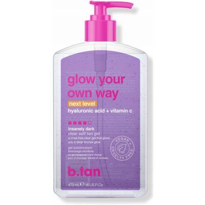 B.tan Glow Your Own Way Next Level Transparentní Gel Samoopalovací 437 ml – Hledejceny.cz