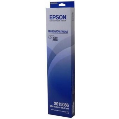 Epson originální páska do tiskárny, C13S015086, černá, Epson LQ 2070, 2170, 2180, 2080, FX 2170, FX – Hledejceny.cz