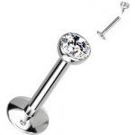 Šperky4U piercing do brady titan kamínek TIT1216-121002 – Zboží Dáma