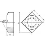 matice M8 ZINEK /4/ čtyřhranná vysoká DIN 557 – Hledejceny.cz
