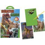 Mikro trading Vyškrabávací karty s obrázky Dinosauří motivy 6 ks – Hledejceny.cz