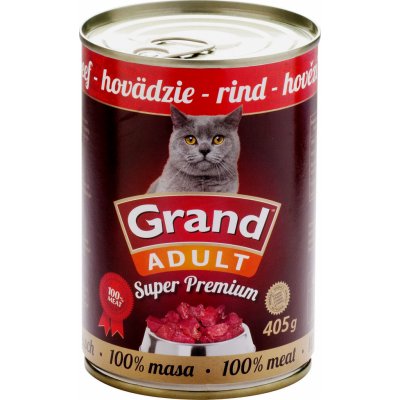 Grand Super Premium Cat Adult Beef 405 g