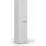 Primo Úzká kancelářská skříň WHITE, 1781 x 400 x 420 mm, bílá – Zboží Dáma