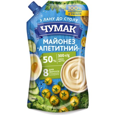 Čumak Majonéza Appetitnyj 50% 300 g – Hledejceny.cz