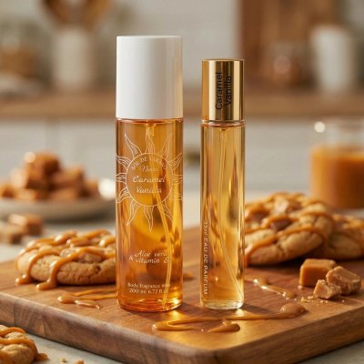 Neness Caramel Vanilla výhodná sada tělový sprej + parfémovaná voda pro ženy 200ml + 33ml – Zboží Dáma