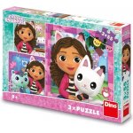 Dino GÁBI A KAMARÁDI 3x55 dílků – Sleviste.cz