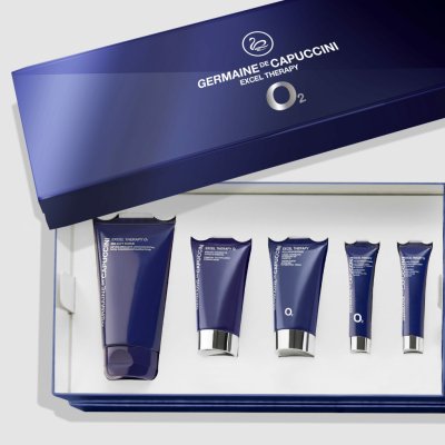 Germaine de Capuccini Excel Therapy O2 krém 50 ml + peeling 150 ml + maska 50 ml + oční krém 15 ml + krém na rty 15 ml dárková sada