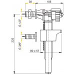 Alcadrain napouštěcí ventil A16 3/8" – HobbyKompas.cz