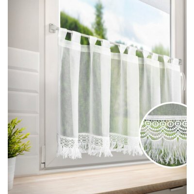 Dekorační krátká vitrážová záclona do kuchyně JORIKA 150x60 cm MyBestHome – Hledejceny.cz