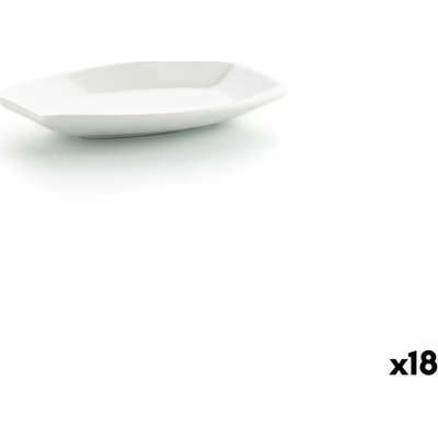 Ariane Podnos na aperitivy Alaska 9,6x5,9cm Mini Ovál Keramický Bílý 10x7,4x1,5cm 18ks