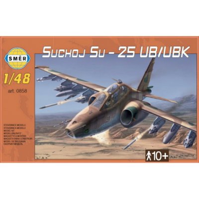 Směr plastikový model letadla ke slepení Suchoj SU-25 UB-UBK slepovací stavebnice letadlo 1:48 – Zbozi.Blesk.cz