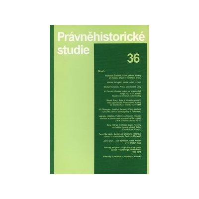 Právněhistorické studie 36 - Karel Malý, Ladislav Soukup