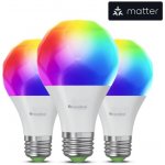 Nanoleaf NF080B02-3A19E SADA 3xLED RGBW Stm. žárovka E27/8,5W 2700-6500K Wi-Fi NL0050 – Hledejceny.cz