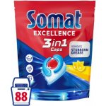 Somat Excellence 3v1 kapsle do myčky Lemon 88 ks – Hledejceny.cz