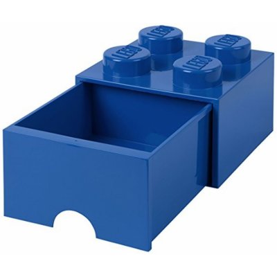 LEGO® úložný box s šuplíkem 25 x 25 x 18 cm modrá – Hledejceny.cz