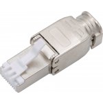 OEM Konektor STP RJ45 (8p8c), Cat6A, samořezný, drát RJ456ASOLSTP – Sleviste.cz