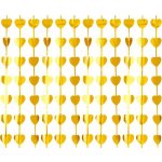 Dekorační závěs zlatá srdce 100 x 200 cm – Hledejceny.cz