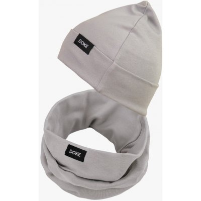 Doke Set čepice a nákrčník organic silver – Hledejceny.cz