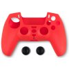 Obal a kryt pro herní konzole Spartan Gear Controller Silicon Skin Cover and Thumb Grips - Red PS5