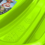 Baby Mix Plastové boby s opěradlem a brzdami SPEED BOB zelená – Zboží Dáma