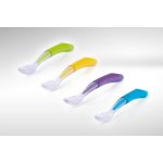 Akuku Dětská silikonová lžička 4 m + – Zboží Mobilmania