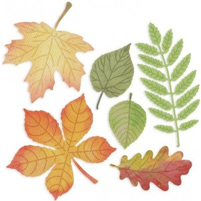 DP Craft vyřezávací šablona Listy 6 ks – Zbozi.Blesk.cz