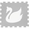 Vylen Pěnové puzzle Minideckfloor Labuť Světle šedý s bílou labutí 340 x 340 mm