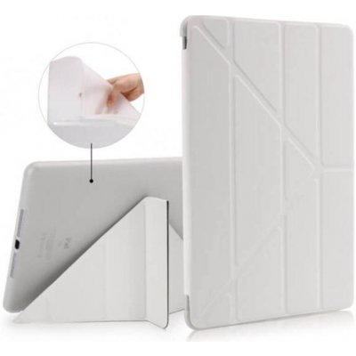 SES 2v1 Smart flip cover + zadní silikonový ochranný obal pro Apple iPad Air 5 10.9" 2022,M1 bílý 10639