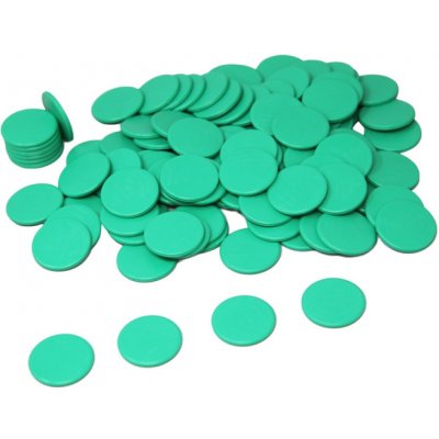 Wissner Žetony zelené 100 ks – Zboží Živě