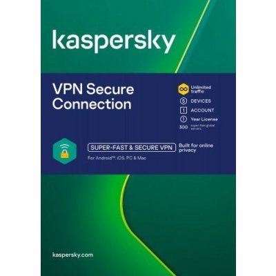 Kaspersky Secure Connection, 5 lic. 1 rok (KL1987ODEFS) – Zboží Mobilmania