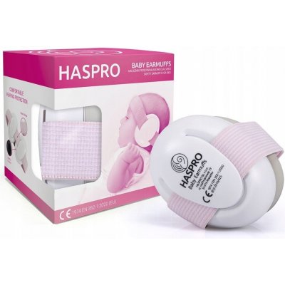 Dětské chrániče sluchu Haspro 0+, růžové – Zboží Dáma