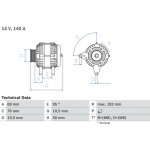 generátor BOSCH 0 986 039 000