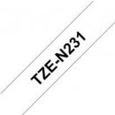 Etiketa Brother TZE-N231 12mm bílá/černá
