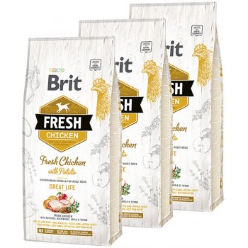 Brit Fresh Chicken with Potato Adult Great Life 2 x 12 kg