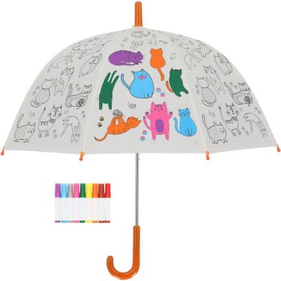 Esschert Design Cats deštník dětský bílý – Zboží Mobilmania
