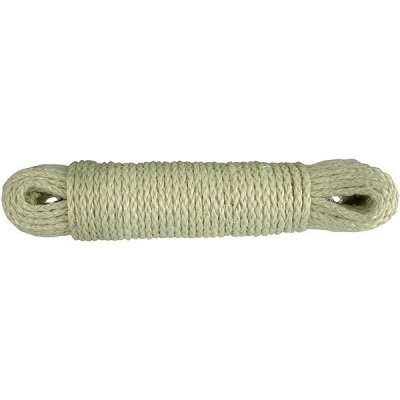 CONNEX Sisalové víceúčelové stáčené lano 4 mm × 20 m, přírodní barva