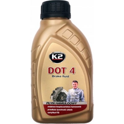 K2 Brzdová kapalina DOT 4 500 ml – Sleviste.cz