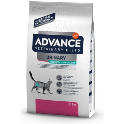 Advance Veterinary Diets Cat Urinary Sterilized Low Calorie 2 x 7,5 kg – Zboží Mobilmania