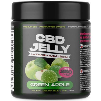 CBD Jelly želé zelené jablko s 25 mg