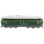 Teddies Lokomotiva/Vlak zelená plast 35cm na baterie se zvukem se světlem v krabici 41x16x12cm – Zboží Dáma