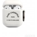 Karl Lagerfeld AirPods cover Silicone RSG KLACA2SILRSGWH