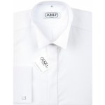 AMJ Comfort fit společenská košile prodloužený rukáv s frakovým límečkem JDAF18 bílá – Zboží Mobilmania